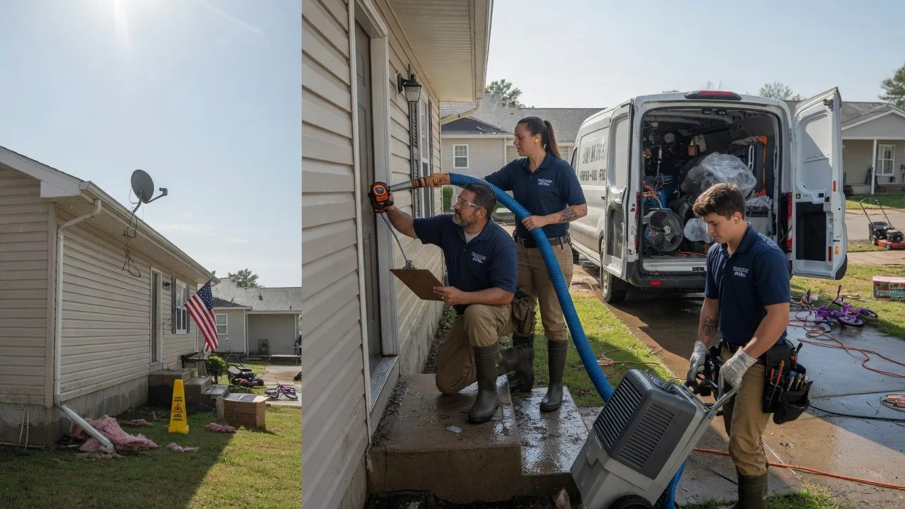 Ceiling Water Damage Restoration in Pella, IA near me